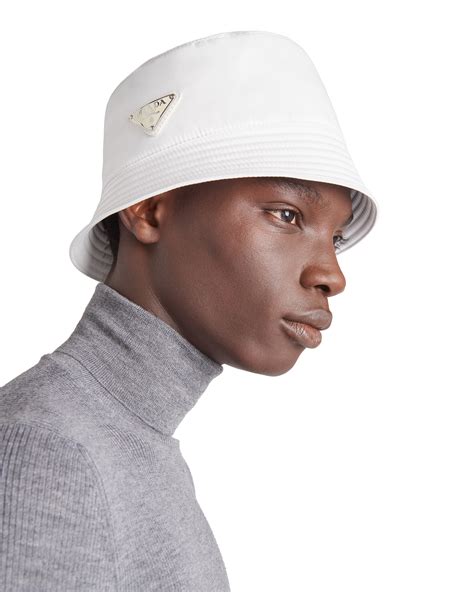 prada bucket hat white